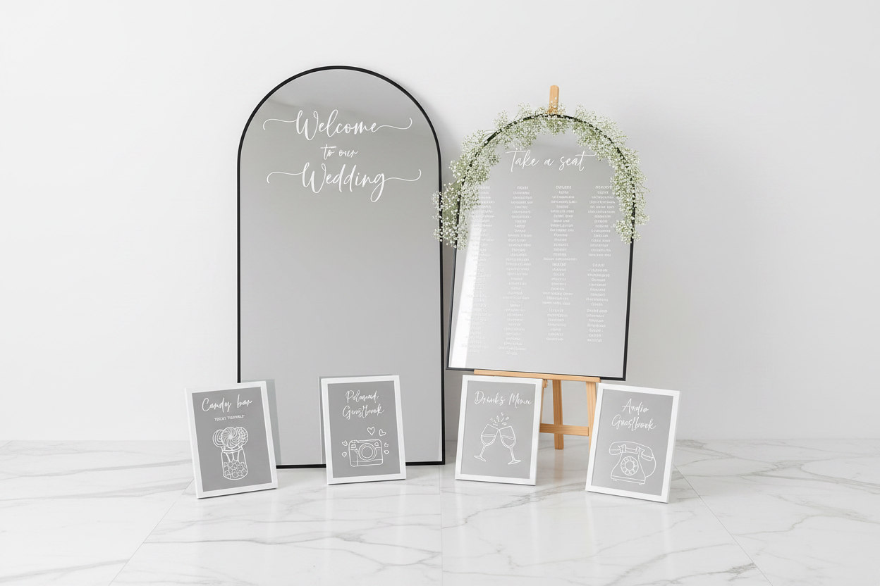 Custom Mirror Package - Candy Bar Sign Fixed