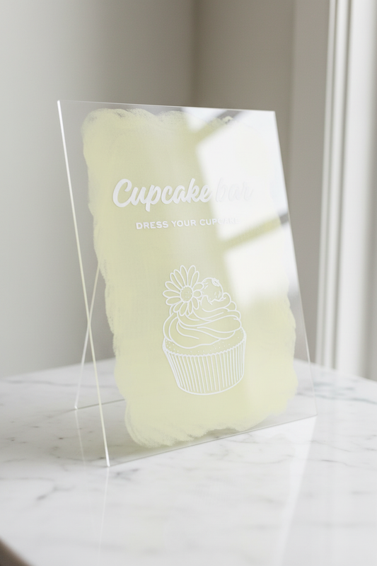 Cupcake Bar Sign Mockup