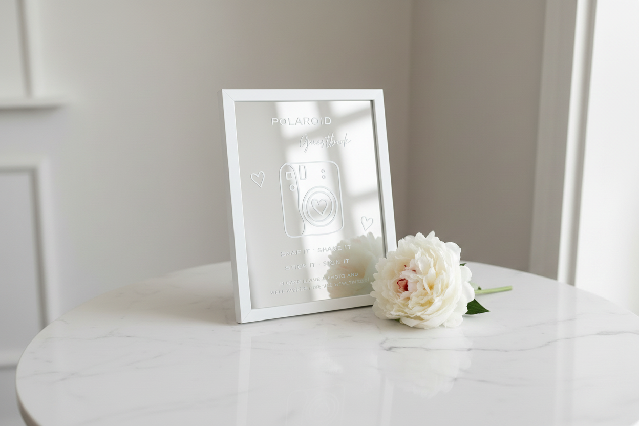 Mirror Guestbook Sign - Hero Shot with Mirrors